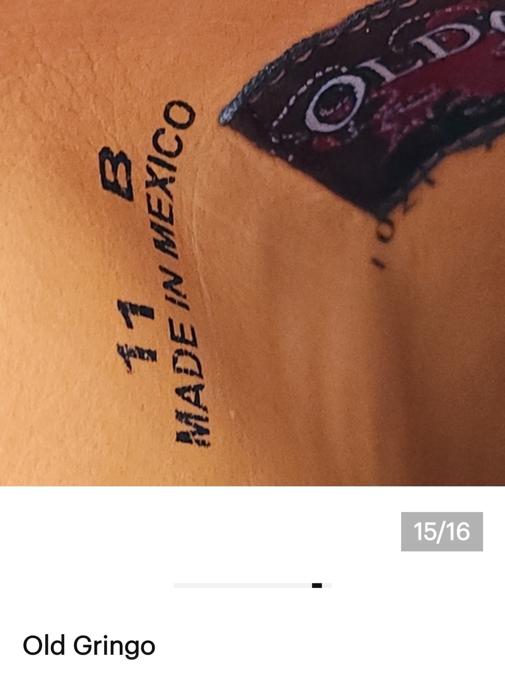 Old Gringo Tan Leather Cowboy Boots with Cream Stitching - Picture 9 of 10